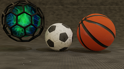 Simple Realistic Ball 3D 3d ball blender design graphic design ilustration