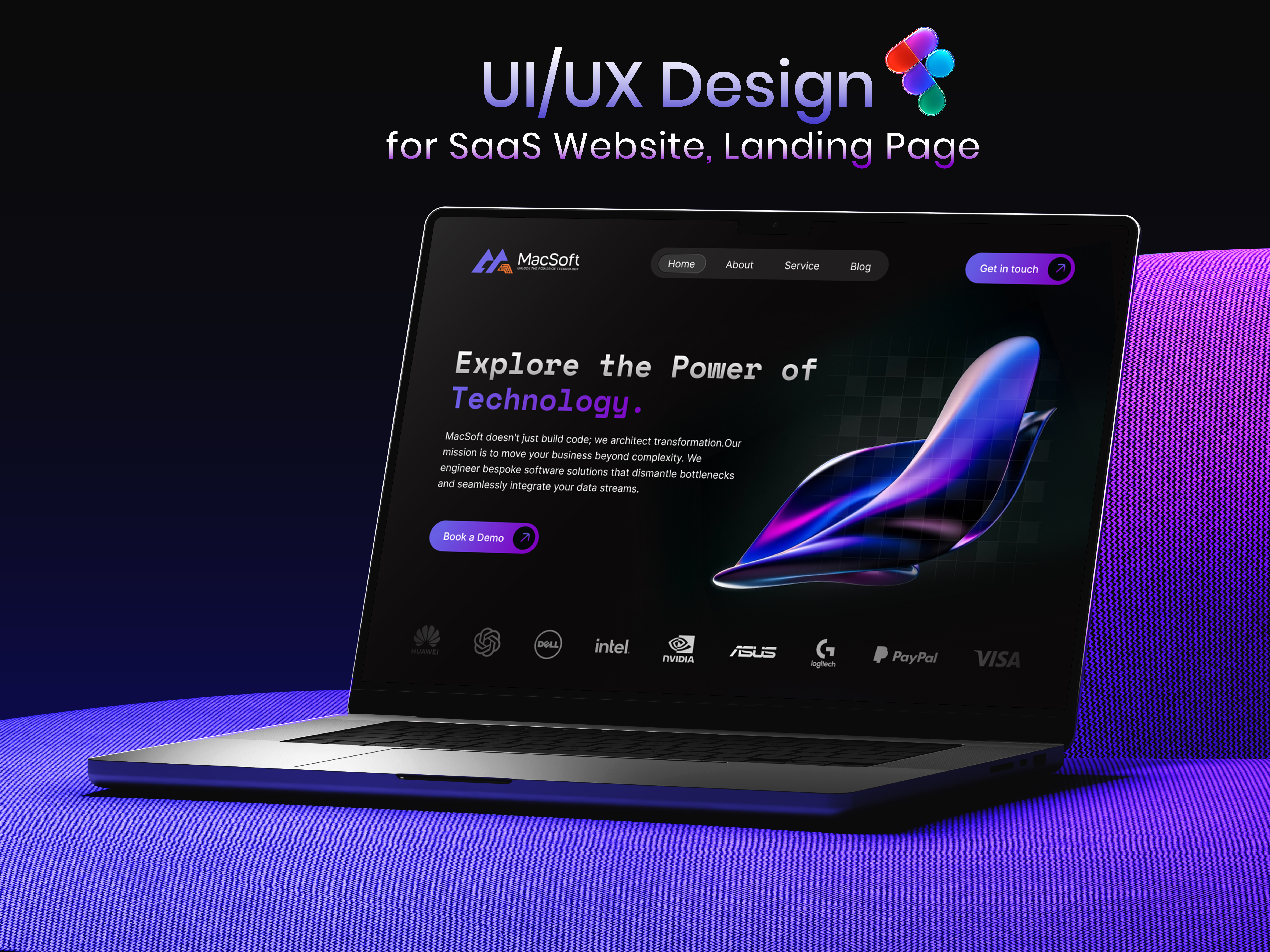 SaaS Website Landing Page UI Design | Software Development animation branding design figma landing page ui design product design product designer rebrand saas saas landing page saas landing page ui saas product saas website saas website design software development ui ui design ui designer website design website ui design