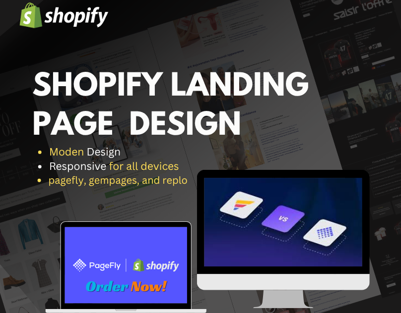 Shopify store setup and sales funnel design advertorial page design ecommerce funnel gempages illustration landing page pagefly replo salesfunnel shopify shopify developer shopify landing page ui