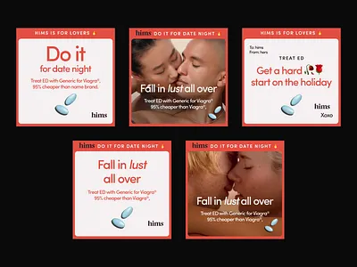 Hims Valentine's Day '23 Paid Social Ads(cont) ads digital marketing facebook ads instagram ads paid social