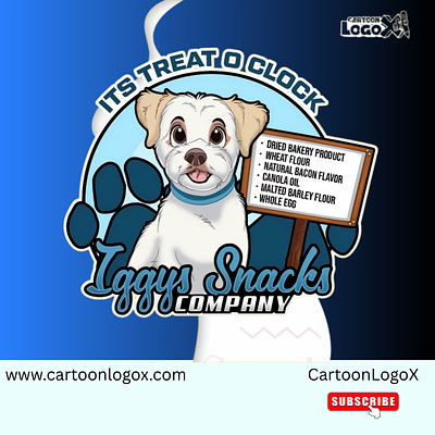 Dog Mascot Logo Design | Puppy Cartoon Logo by CartoonLogoX branding business logo cartoon logo character design design designer work dog mascot graphic design logo pet brand logo puppy logo vector art