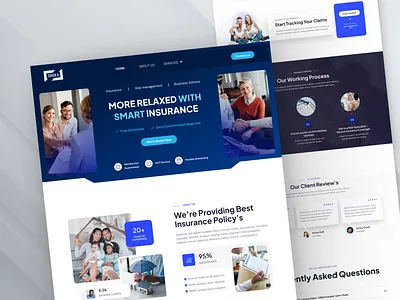 Insurance Agency Website Design | Modern UI by Vegas Web car insurance website template custom insurance web development framer insurance landing page health insurance web design insurance agency website design insurance company web design insurance landing page design insurance quote page design insurance site redesign insurance website design insurance wordpress website life insurance landing page modern insurance web ui vegas web design agency wix insurance website design