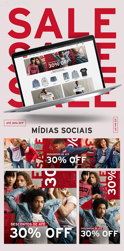 Levi's® - Sale 30% OFF e commerce graphic design motion graphics mídia