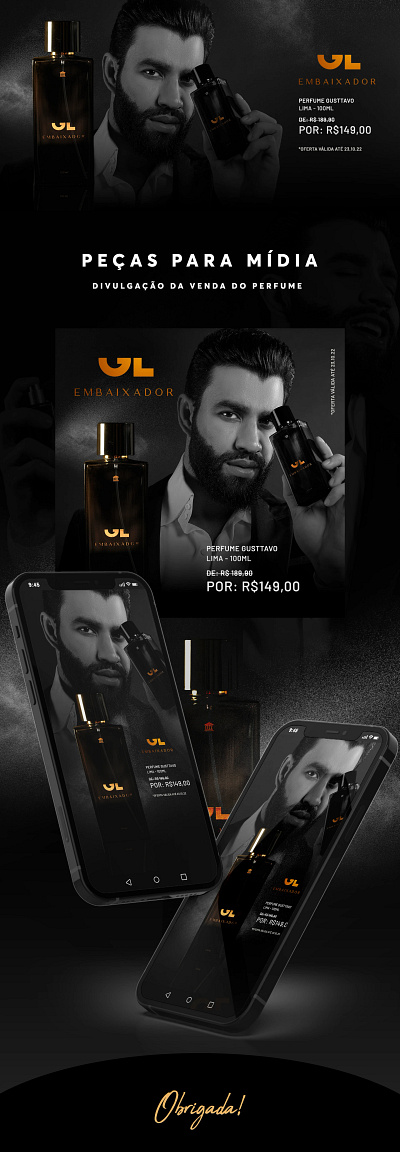 GL Embaixador – Peças para Mídia graphic design mídia perfomance perfurme redessociais