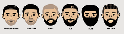 The Boy Evolution Drizzy Drake branding design graphic design illustration vector