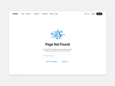 404 page brand error illustration layout mascot web web design