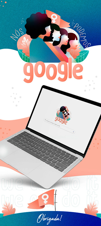 Google Doodle – Nós Podemos design digital doddle google graphic design ilustração