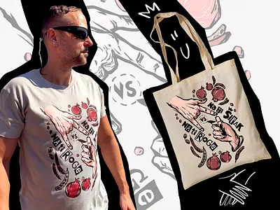 Bokelian T-shirt & Bag design 2d branding design digital art drawing graphic design graphic tablet illustration label design photoshop print t shirt vector wacom