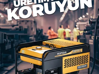 Kipor Generator Social Media Design branding design graphic design illustration social media banner social media design vector