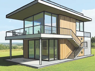 Modern House Illustration