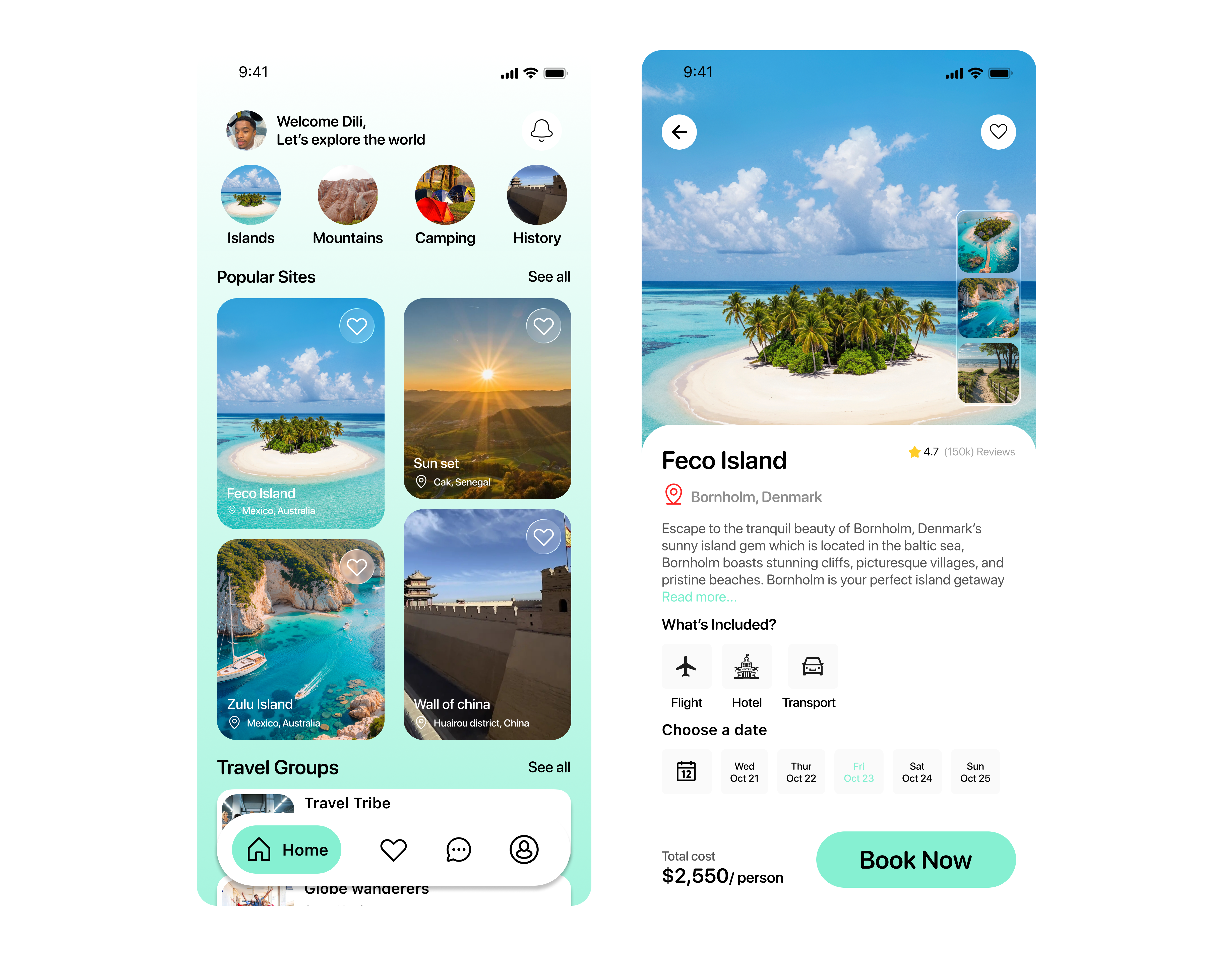 Example of Minimal Mobile App & Website Design  