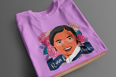 Rosa Parks T-shirts 1955 afro american back to school civil rights illustration martin luther king parks rosa strike t shirts design woman