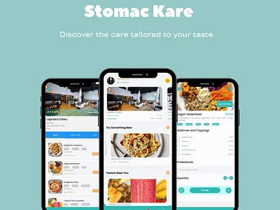 Stomac Kare - Restaurant Food Mobile App android android development app expo frontend development mobile app development mobile development react native ui ux