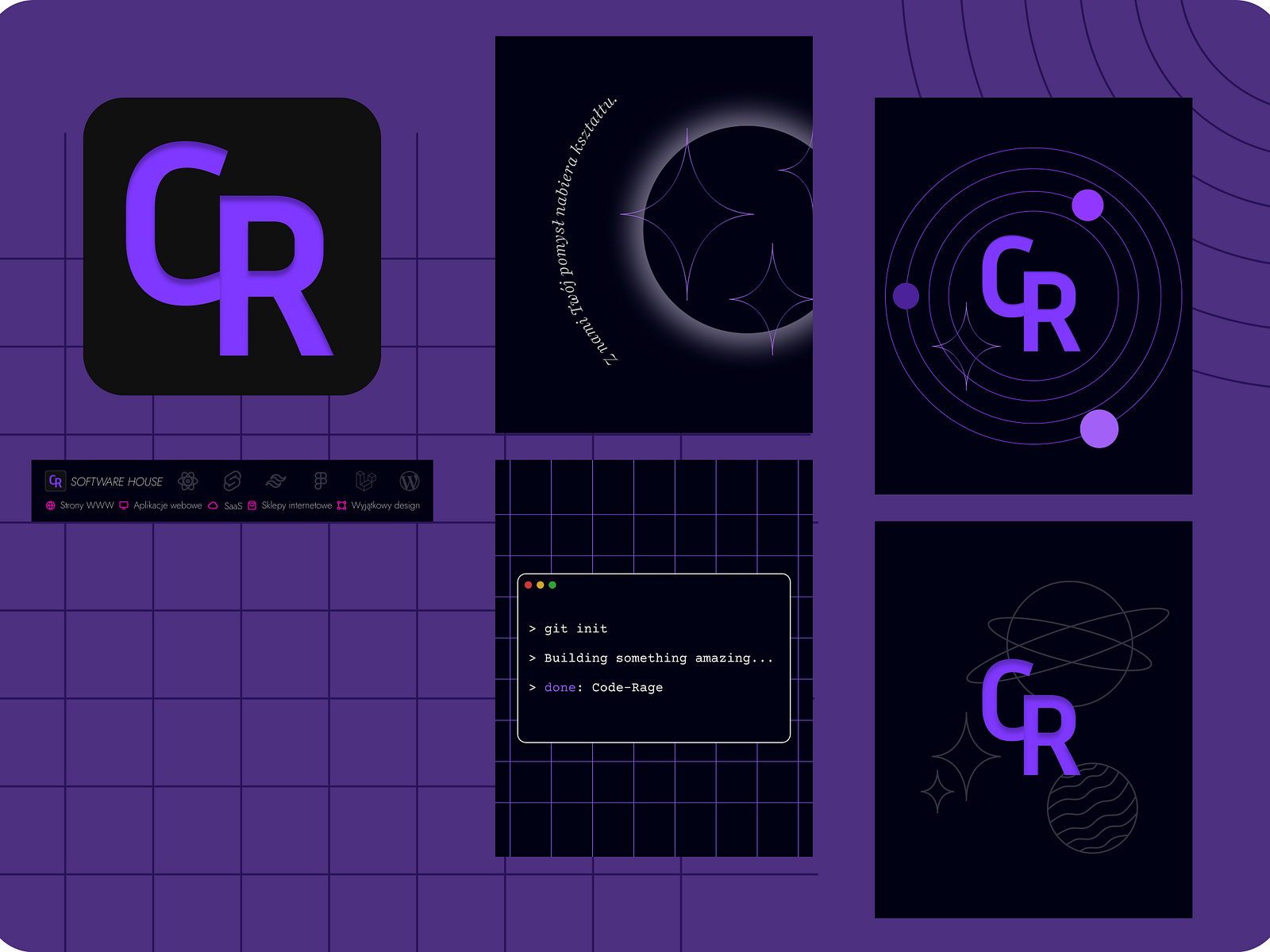 Visual identity - Code-Rage by Wiktoria Zaborowska on Dribbble