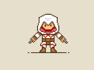 assassins creed assassins creed illustration assassins creed illustrations assassins creed pixel art assassins creed video game pixel art pixel people pixel person