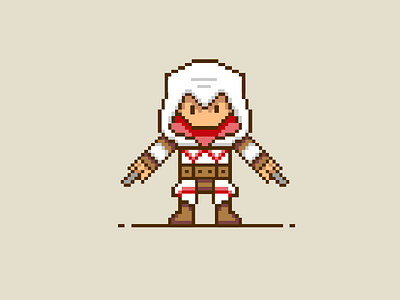 assassins creed assassins creed illustration assassins creed illustrations assassins creed pixel art assassins creed video game pixel art pixel people pixel person