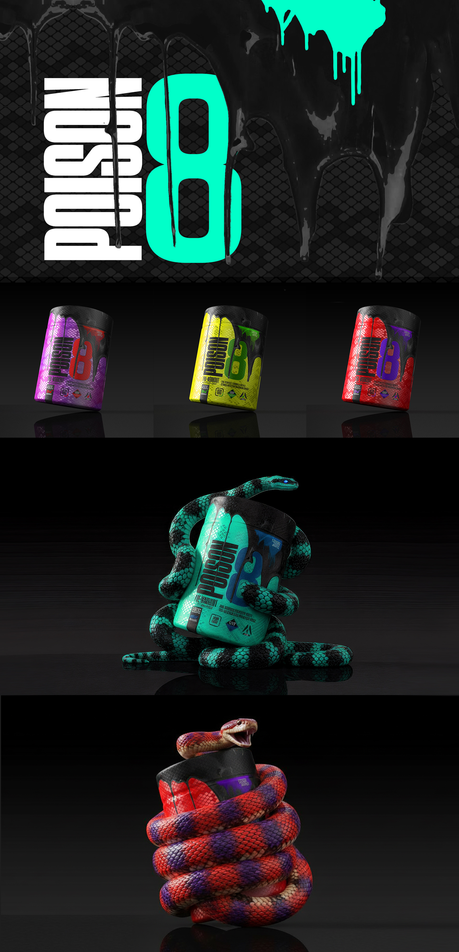 Supplement Grafic Line 3dimages arquimediastudios branding design label packaging sports supplements