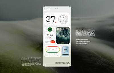 A retro fitness dashboard that fuses pixel precision with modern clean concept dashboard data design experiment fitness futuristic interface minimal modern motion pixel productdesign retro smartwatch ui ux visualdesign wearable