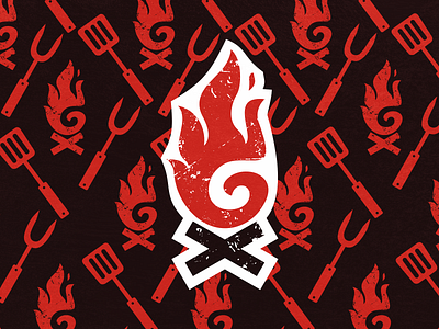 Grill Logo and Visual Design barbaque brand branding design fire food graphic design grill inspiration logo meat modern restaurant trend vector