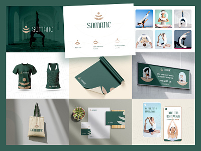 Somatic Yoga- Branding, Logo design, Visual identity 3d animation brand identity brand sign branding concept design fashion fitness fitness logo graphic design gym gym logo logo minimal ui visual design yoga yoga company yoga logo