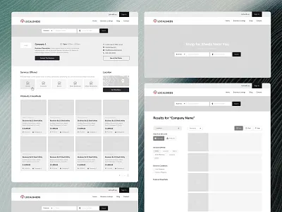Custom Outdoor Storage Wireframe UX architecture ui uidesign uxdesign websitestructure wireframe