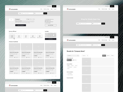 Custom Outdoor Storage Wireframe UX architecture ui uidesign uxdesign websitestructure wireframe