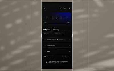 AI Companion mobile app ai app application dark design designer list minimal ml mobile app notetaker personal assistant todo ui uidesign ux uxdesign