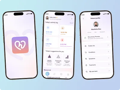 Human Health Tracker Mobile App Redesign app redesign digital health fitness app habit tracker health health monitoring health tracker healthapp healthcare medical medical app medicine app minimal design mobile app mobile app design mobile design mobile health tracker wellness wellness app workout