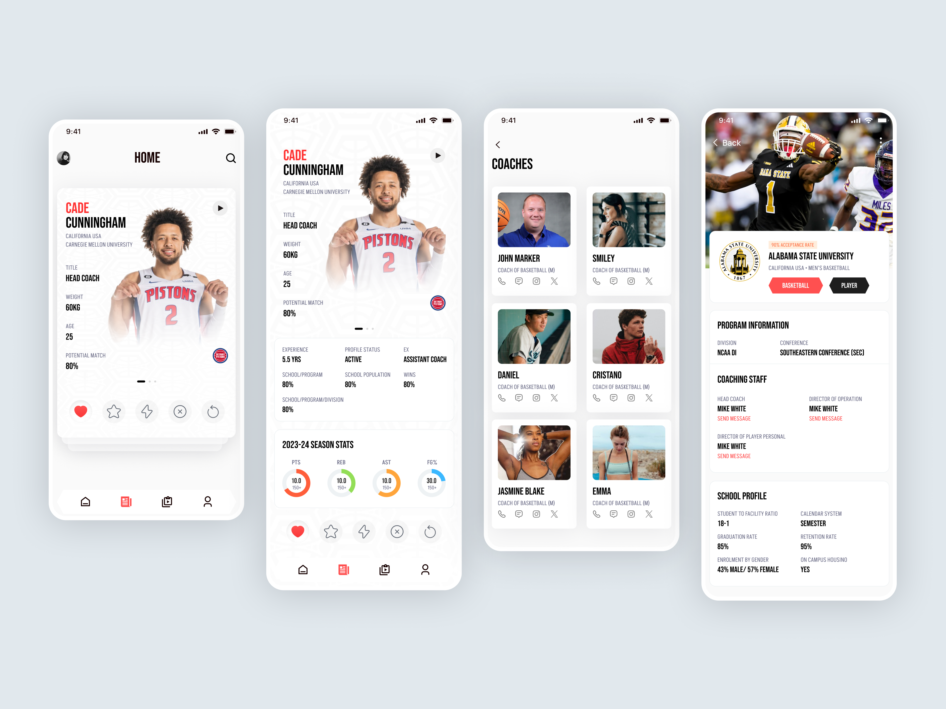 🏀 Find Your Perfect Basketball Coach – Modern Sports App UI basketballapp productdesign sportsapp sportstech uidesign