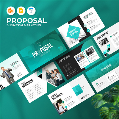 Creative Business Interactive Proposal Presentation Template 3d animation branding business corporate creative design graphic design illustration infographic logo minimal motion graphics powerpoint presentation proposal slide ui
