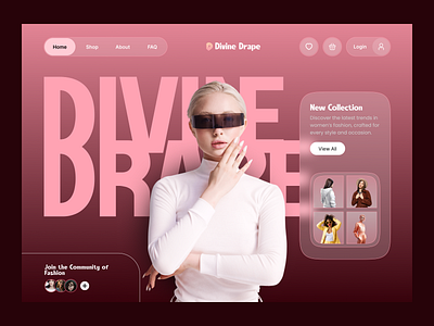 Fashion Website Design app design clean ecommerce fashion fashion website landing page modern modern design modern landing page modern website product rifat ony shop ui ux web design website design women fashion