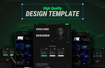 Landing Page design creative agency lanfing page ui ux
