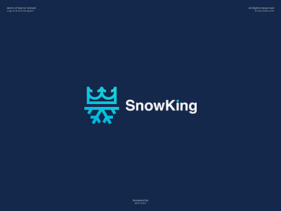 Snow+Crown Logo mark design. adobe illustrator brand identity brand logo branding guidelines branding mockup crown custom logo dribbble logo design logo design branding logo designer logo presentation logomark logos logotype marufiam modern logo snow visual identity