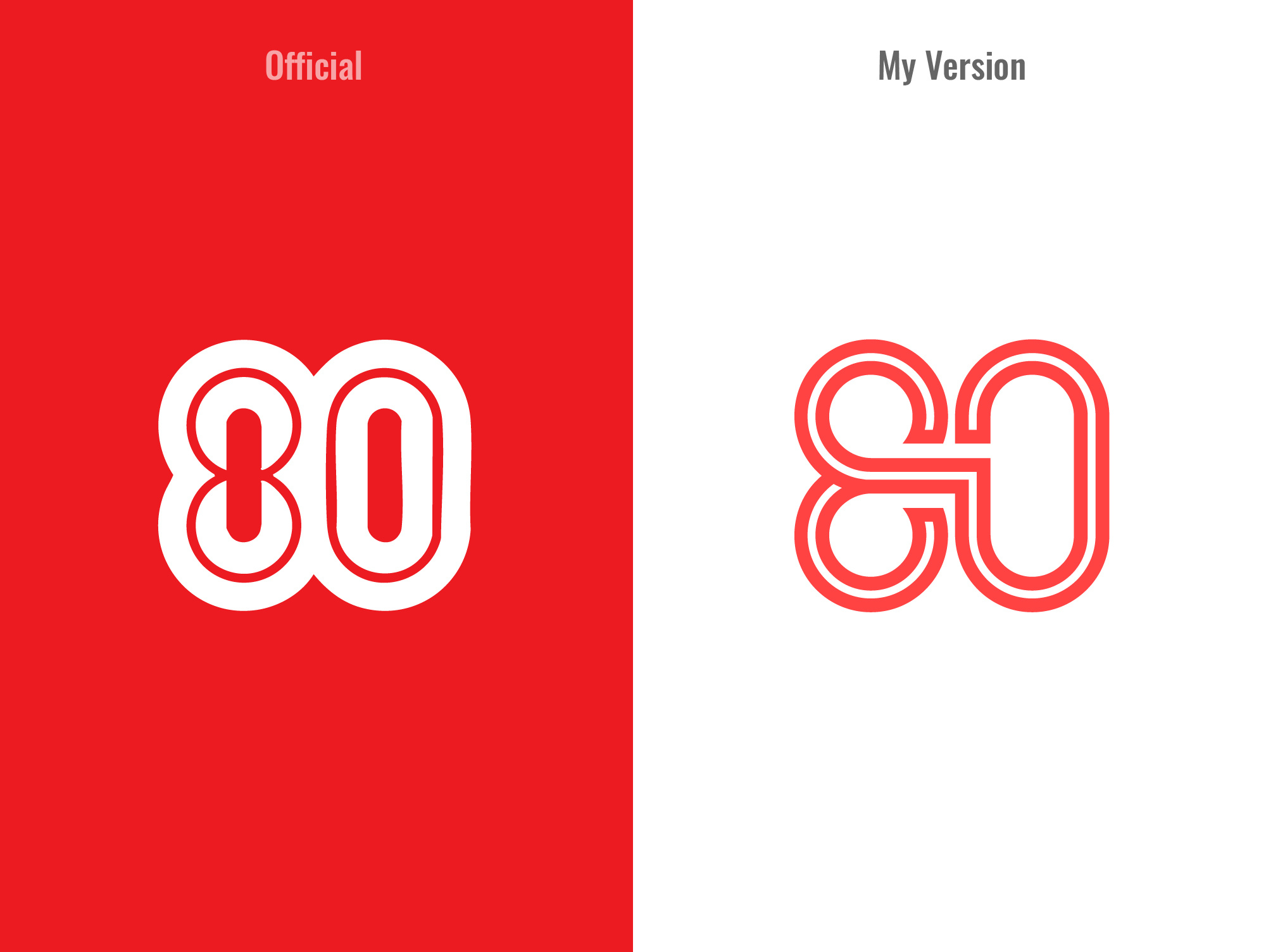 Number 80 Logo Design 80 80 logo 80 years brand identity branding brandmark design eighty logo icon logo logo design logo designer logo redesign logomark minimalist logo modern logo monogram number 80 number logo redesign logo