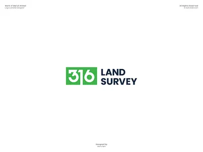 316 Land Survey Logo Design 316 adobe illustrator brand identity brand logo branding guidelines branding mockup custom logo dribbble flat logo logo design logo design branding logo designer logo presentation logomark logos logotype marufiam modern logo visual identity