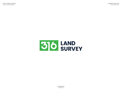 316 Land Survey Logo Design 316 adobe illustrator brand identity brand logo branding guidelines branding mockup custom logo dribbble flat logo logo design logo design branding logo designer logo presentation logomark logos logotype marufiam modern logo visual identity
