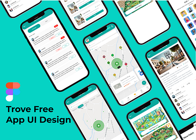 Trove Free App UI Design app design app ui creative design daily ui dribbble figma figma design interface minimal design mobile app mobile ui modern ui trove app ui concept ui design ui designer uiux user experience ux design ux inspiration