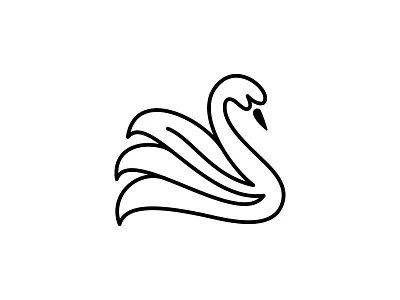 Swan beauty duck elegant icon illustration lineart logo salon simple spa swan swan logo vector