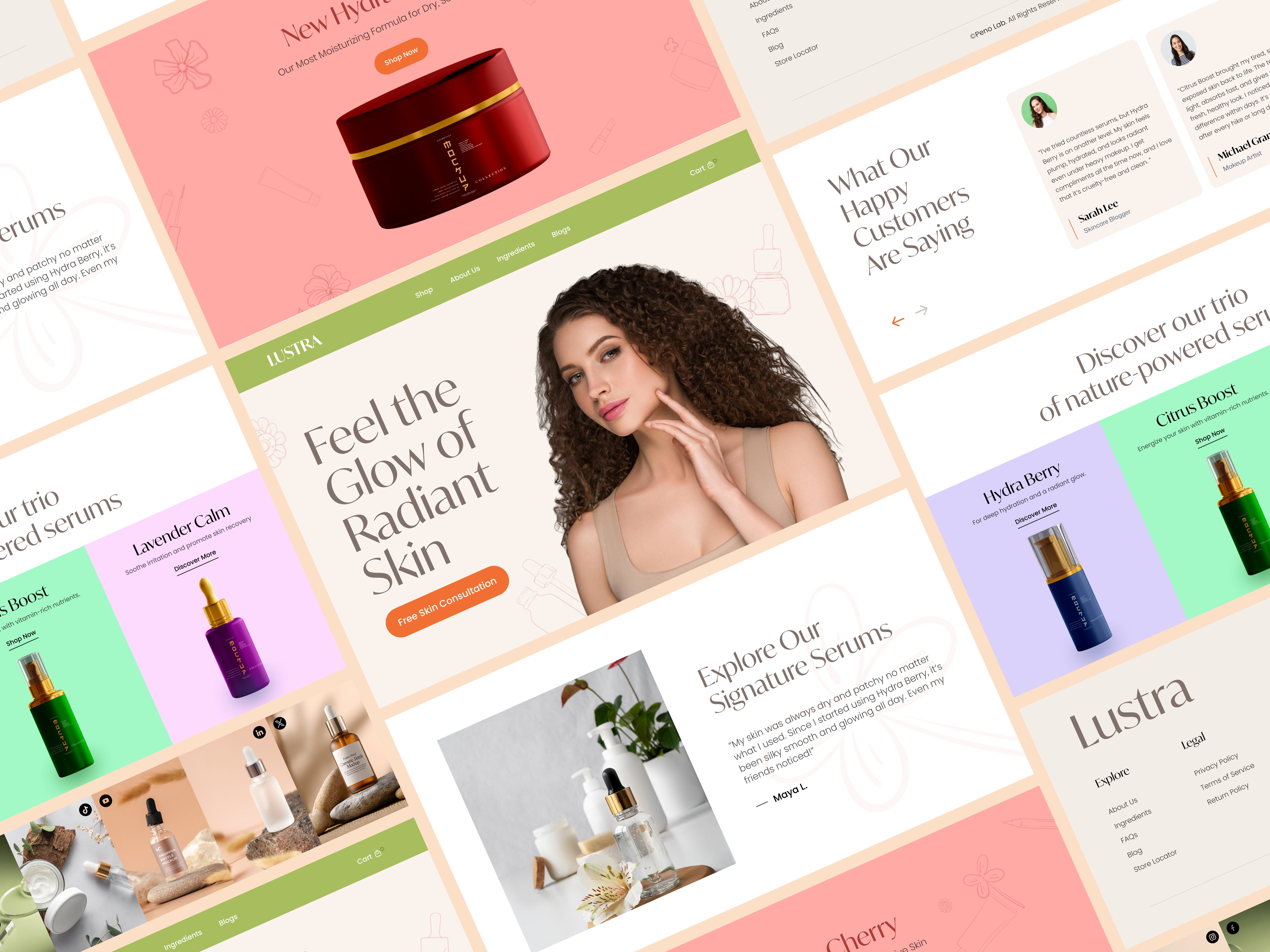 Example of Subpage Design For Existing Website