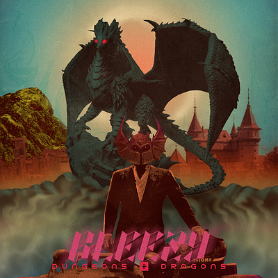 "Dungeons & Dragons" art branding collage color pencil cover design draw dream dungeons drangons fantasy fun illustration music photography water ink