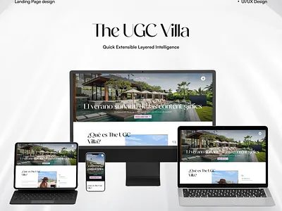 Villa Landing Page Design design figma graphic design landing page ui ui design uiux web design website website design