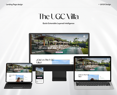 Villa Landing Page Design design figma graphic design landing page ui ui design uiux web design website website design