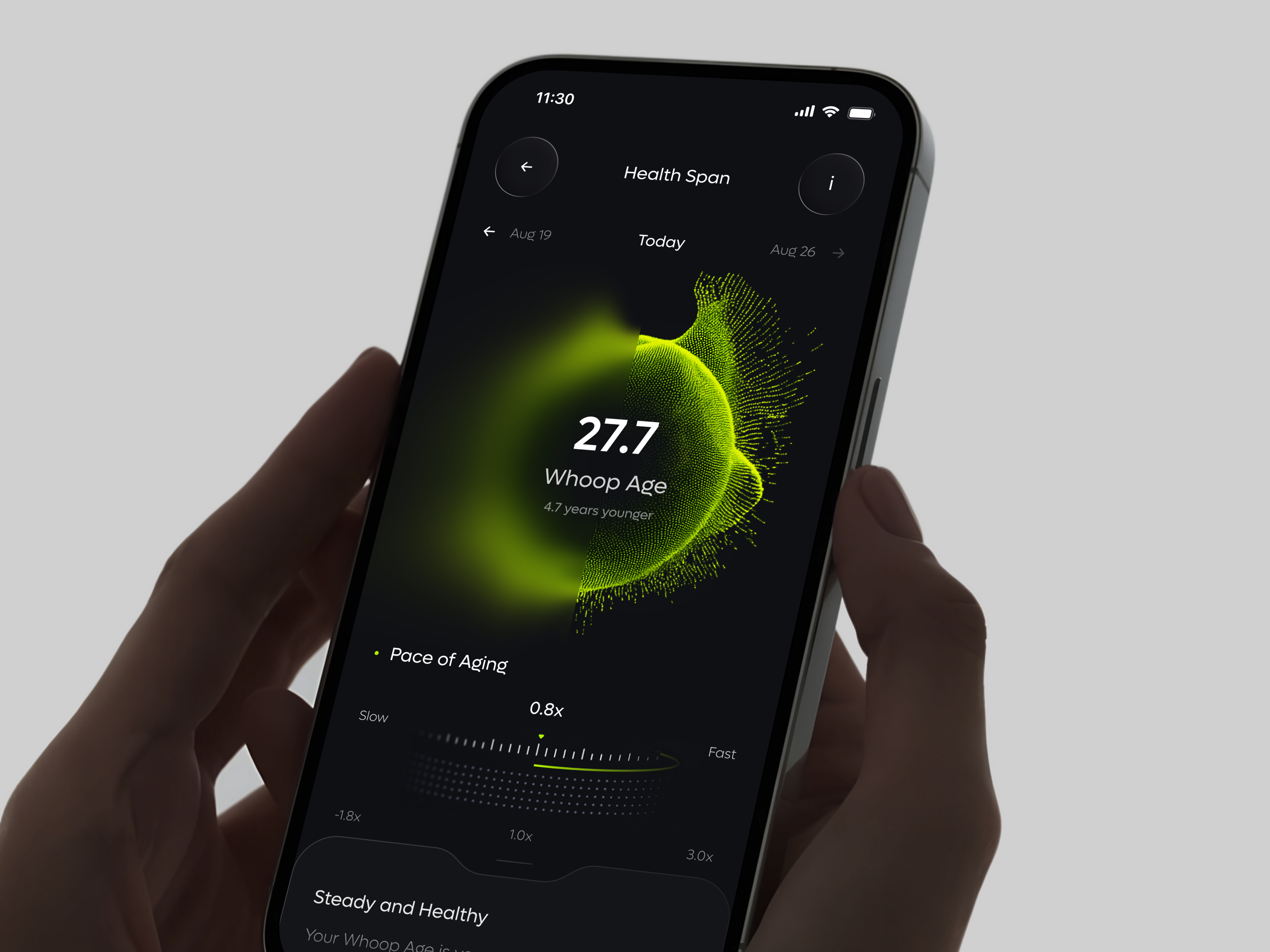 Whoop Mobile – Health Monitoring App admin app app design b2b crm dashboard design habit healthcare interface mobile mobile app mobile design product routine saas software ui ux wellness