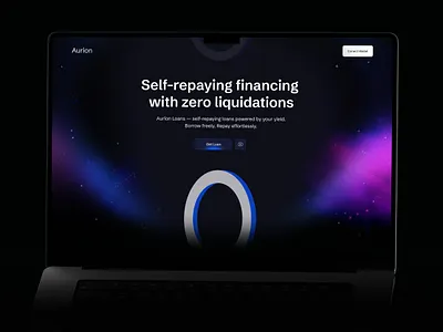 Financial Platform Website UI/UX Design ai crypto design finance fintech landing page loans web web3
