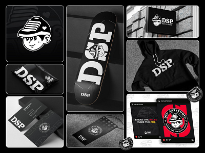 DSP Artstudio Branding art studio branding design design studio dsp logo graphic design illustration logo logo design logo mark mascot logo