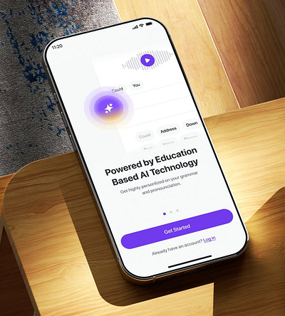Fluence AI – Smart Language Learning App ai app appdesign artificial inteligence branding design graphic design illustration logo mobile mobileapp ui vector