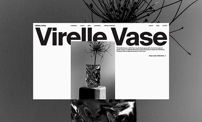 Home page design concept | Interior design studio e commerce figma landing page tilda typography web design website development