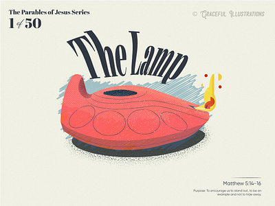 #1 The Parables of Jesus Christ - The Lamp bible city on a hill dont hide your light fire gospels illustration jesus christ life light parable of the lamp parables parables of jesus christ texture the lamp vector