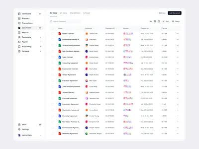 Document Table app design ui ui design ux