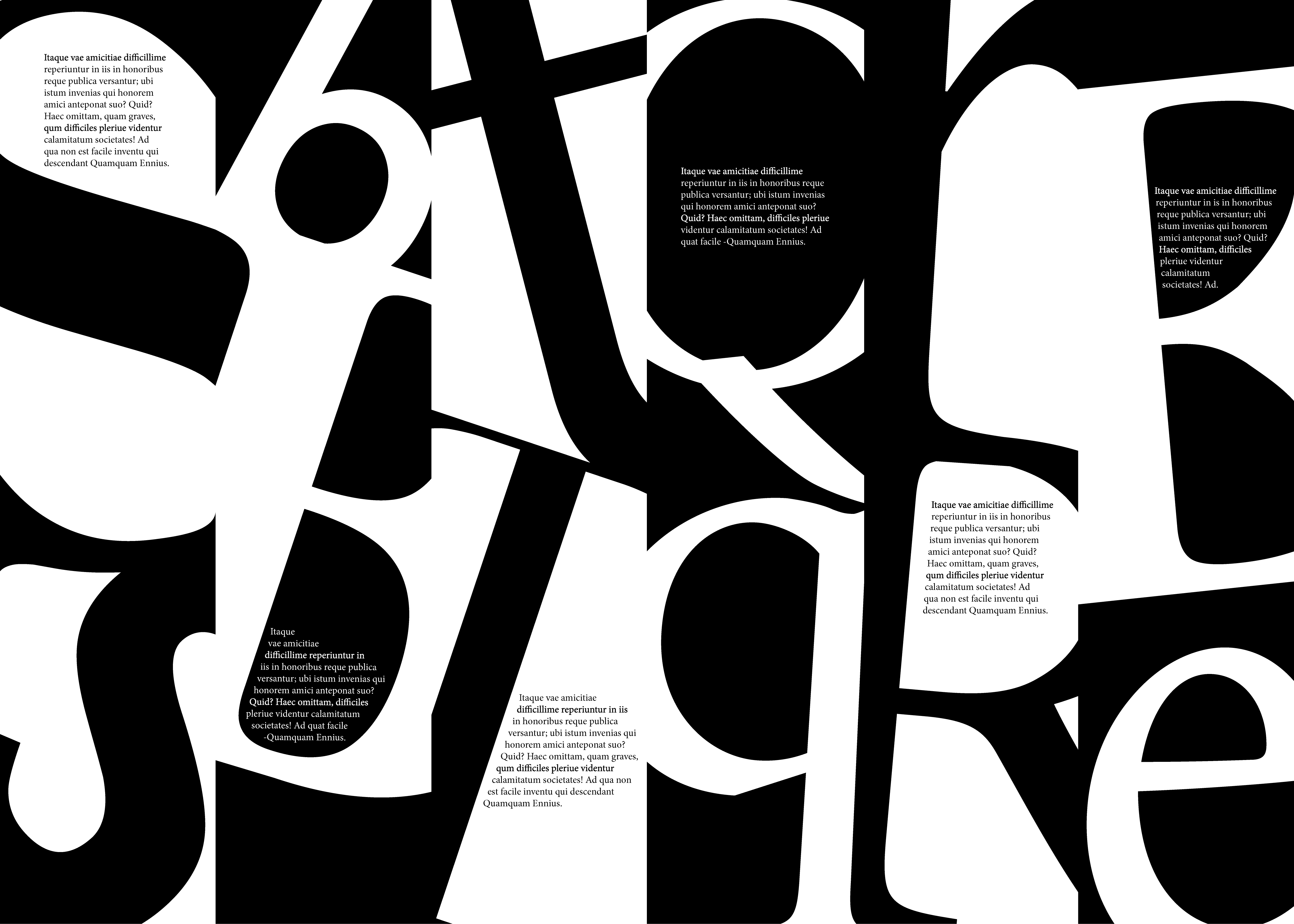 Abstract Typographic Composition abstract design black and white geometric composition graphic art kinetic typography lettering minimalism modernist design negative space poster design swiss style typography vector illustration visual communication